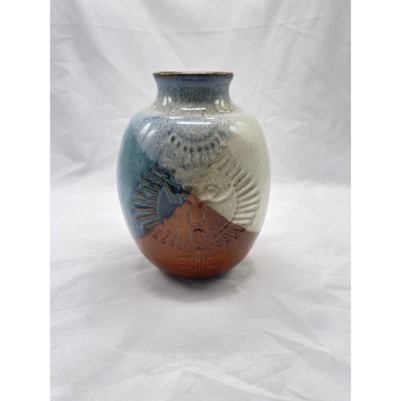 VTG pottery sun vase - Picture 3 of 11